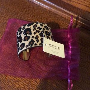 NWT Core Cuff textured leopard bracelet